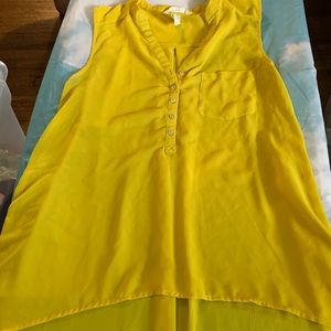 Sheer Hi Lo Tank Top